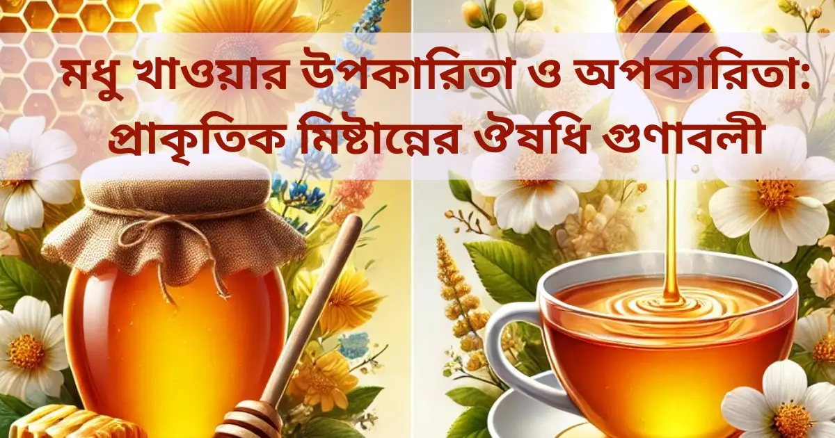 মধু খাওয়ার উপকারিতা ও অপকারিতা