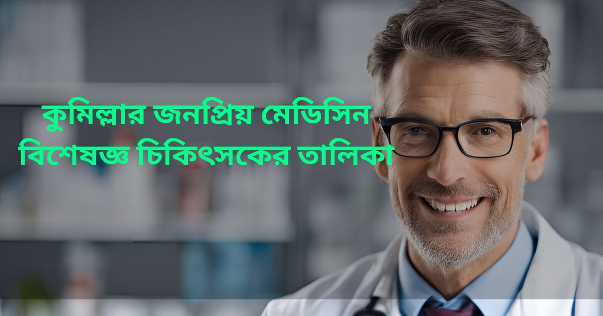 Famous Medicine Specialist Doctor List in Comilla & Contact Number কুমিল্লা মেডিসিন বিশেষজ্ঞ ডাক্তারের তালিকা ও যোগাযোগ নাম্বার ও চেম্বার ডিটেইলস