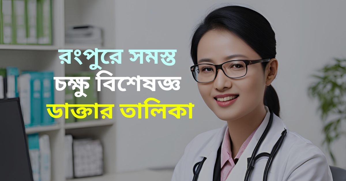 Top 8 Eye Specialist in Rangpur চক্ষু বিশেষজ্ঞ